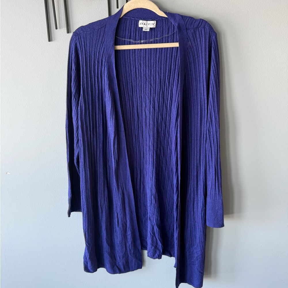 Ava & Viv Bright Purple Women's Cardigan